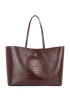 Croc Embossed Tote, front view